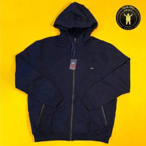 سویشرت سایز بزرگ مردانه برند bob tex داخل خز کلاه دار خطی (124)