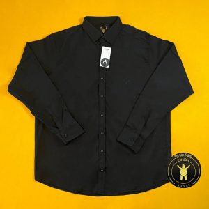 پیراهن سوپر سایز مردانه نخی ساده (141)